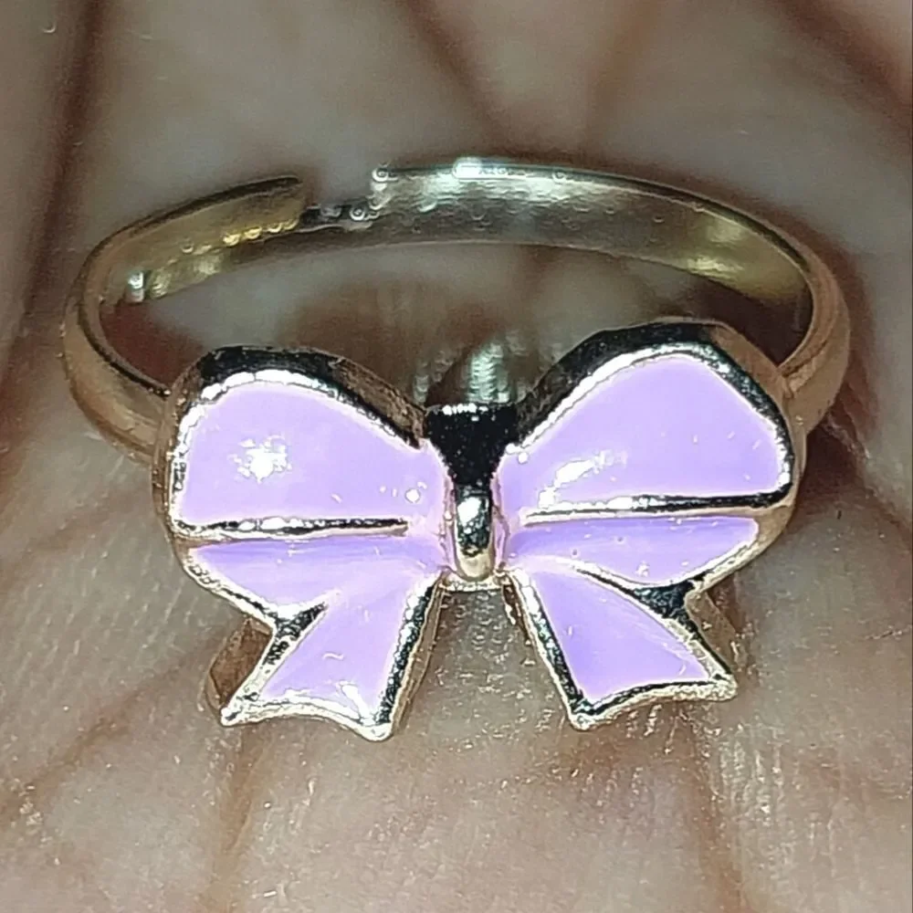 Super cute girls jeweled adjustable ring